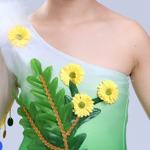 Girls Jazz Dance Costumes Children's green performance clothes environmental protection low carbon children's dance clothes - Moderndancedress.com