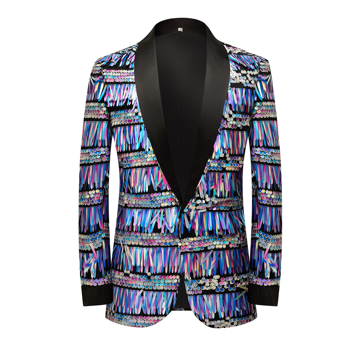 Men's Jazz Dance Costumes Gold Silver Blue Sequined Singer Host Dancers Performance Blazer Party Ceremonies Bling Coats - Moderndancedress.com