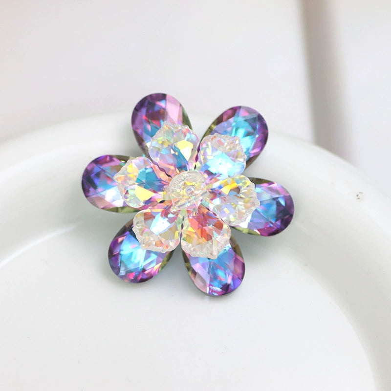 DIY dance clothes headdress bling gemstones flowers bling rhinestone for bag shoes  wedding party clothes jewelry accessories size 5cm - Moderndancedress.com