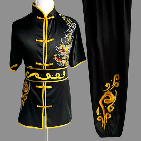 Martial Arts Clothes  Kungfu clothes Wushu costume embroidery dragon men and women long sleeve short sleeve long fist Nanquan exercise costume children Tai Chi costume competition performance Costume