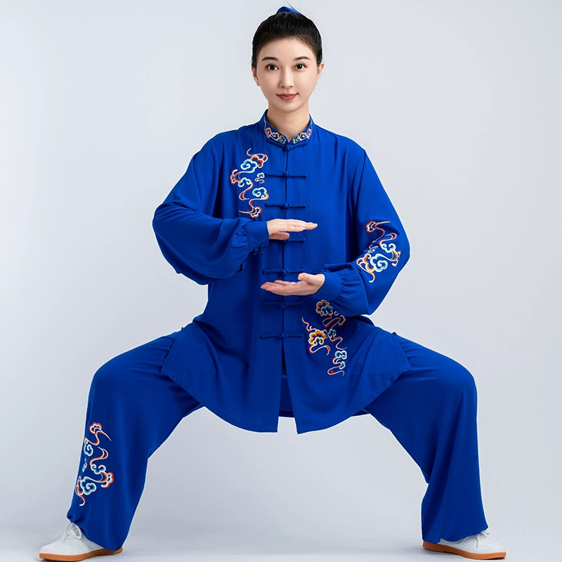 Tai Chi Clothing for unisex women wushu chinese kung fu uniforms Men taijiquan martial art stage performance clothes Baduanjin - Moderndancedress.com