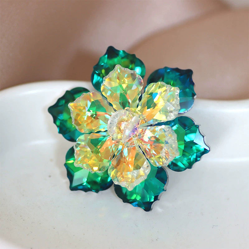 DIY dance clothes headdress bling gemstones flowers bling rhinestone for bag shoes  wedding party clothes jewelry accessories size 5cm - Moderndancedress.com