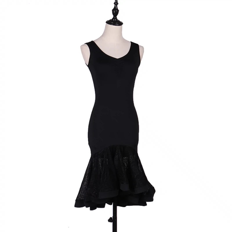 Latin Dance Dresses Modern Dance Skirt Waltz Ballroom Waltz Group Dance Skirt - Moderndancedress.com