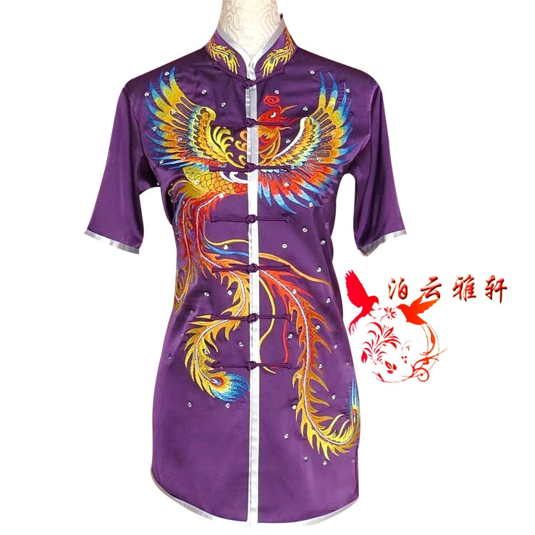 Martial Arts Clothes  Kungfu clothes Short sleeve Wushu costume Wushu performance clothes Long Boxing competition clothes Children performance clothes Mantis Boxing color clothes - Moderndancedress.com