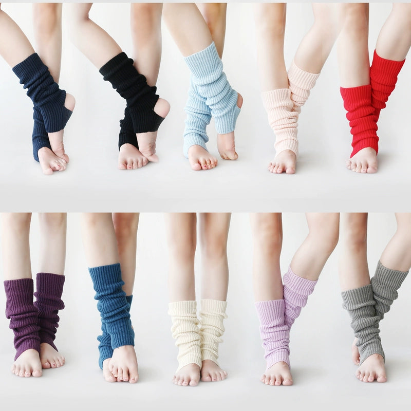 Children's Adult Warm Knee-Protecting ankle protection latin ballroom Dance warm Socks Modern Latin Dance Ballet Yoga Socks - 