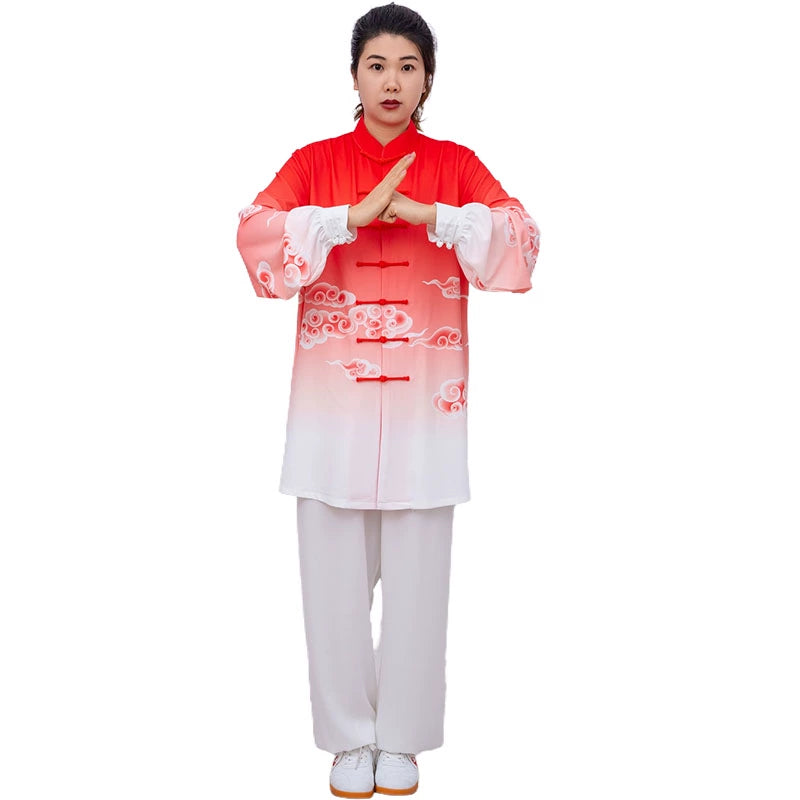 Tai Chi Clothing Female Wushu Chinese Kung Fu Martial Art Ompetition Performance Uniforms Men's Martial Arts Tai Chi Practice Clothes - Moderndancedress.com