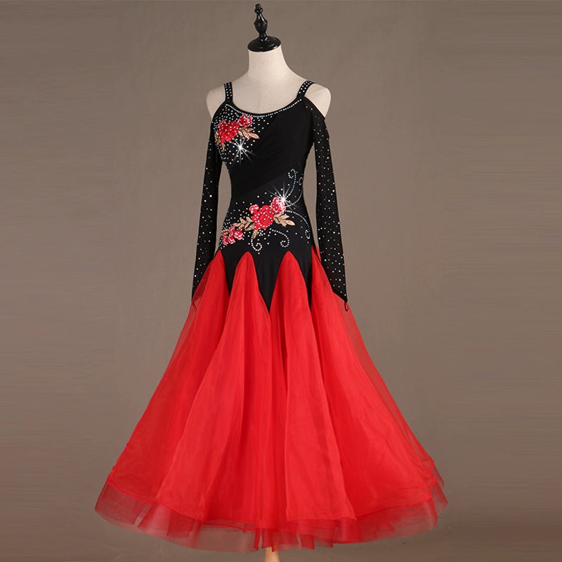 Ballroom Dance Dresses Modern Skirt Waltz High-end Performing Competition Dresses for National Standard Dance Dresses - 