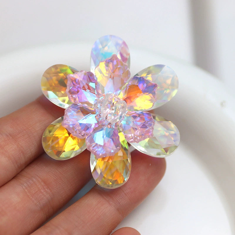 DIY dance clothes headdress bling gemstones flowers bling rhinestone for bag shoes  wedding party clothes jewelry accessories size 5cm - Moderndancedress.com
