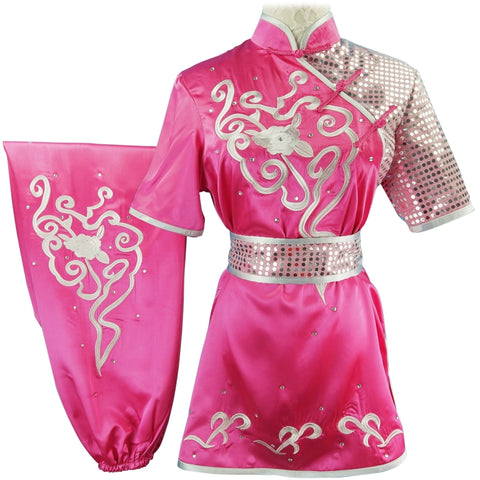 Custom size Chinese Martial Arts Clothes Kungfu Clothe Tai Chi Nanquan Changquan Adult Women&amp;apos;s Wushu Competition Performing Colored Clothes Dressed with Silk