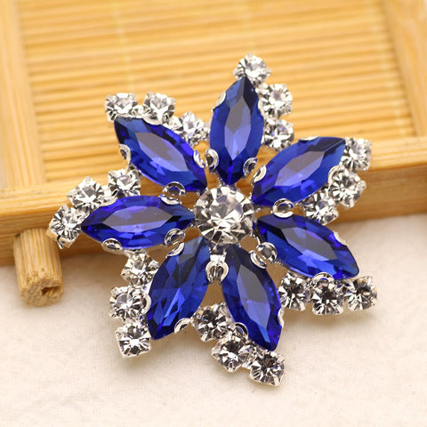 DIY stained glass rhinestone corsage for dance headdress party dress performance shoes hats bags decorations jewelry accessories 4.5cm - Moderndancedress.com