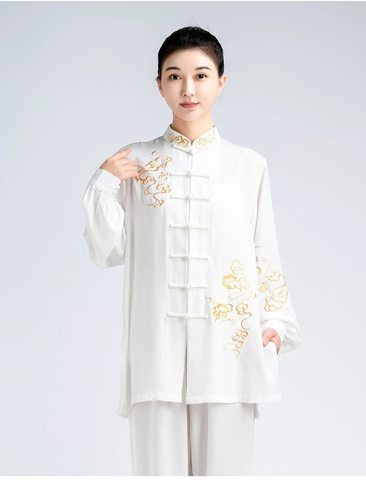Tai Chi Clothing for unisex women wushu chinese kung fu uniforms Men taijiquan martial art stage performance clothes Baduanjin - Moderndancedress.com