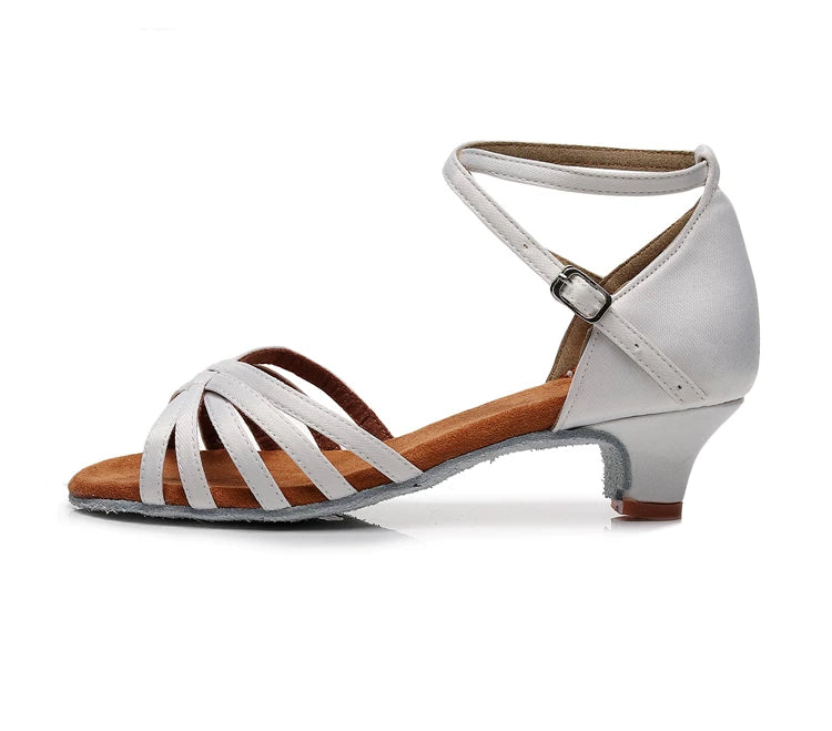 Kids Ballroom Latin Dance Shoes Soft Soles Girls Stage Dancing Sandals