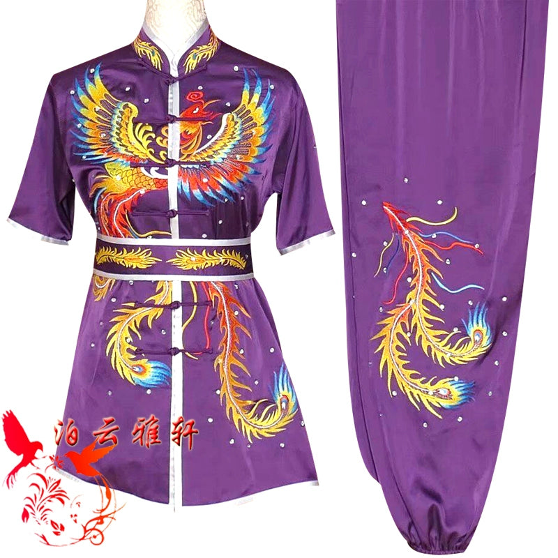 Martial Arts Clothes  Kungfu clothes Short sleeve Wushu costume Wushu performance clothes Long Boxing competition clothes Children performance clothes Mantis Boxing color clothes - Moderndancedress.com