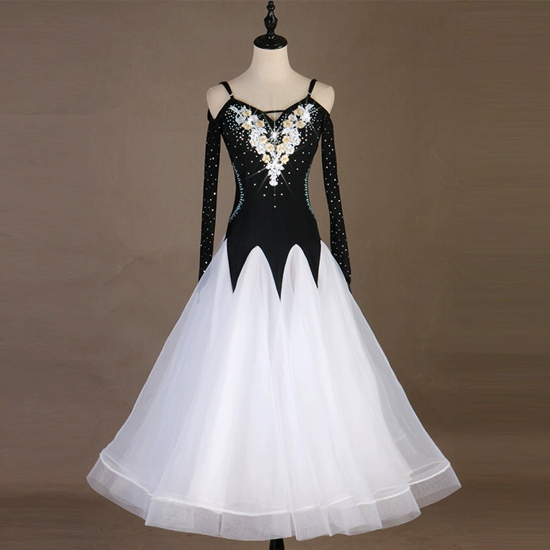 Ballroom Dance Dresses Waltz Show Dresses for Modern Dance Competition Dresses for National Standard Dance Dresses - Moderndancedress.com
