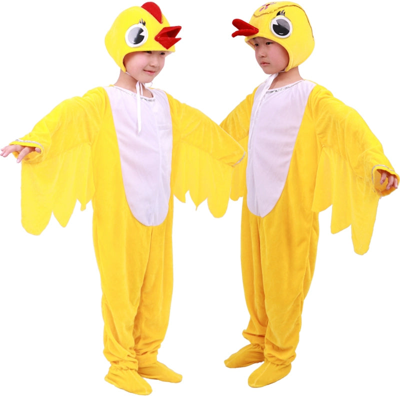 Children Chicken Animal Performance Costume Duckling Performance Costume Kindergarten Boys and Girls&amp;apos;Chicken and Duckling Dance Costume - 