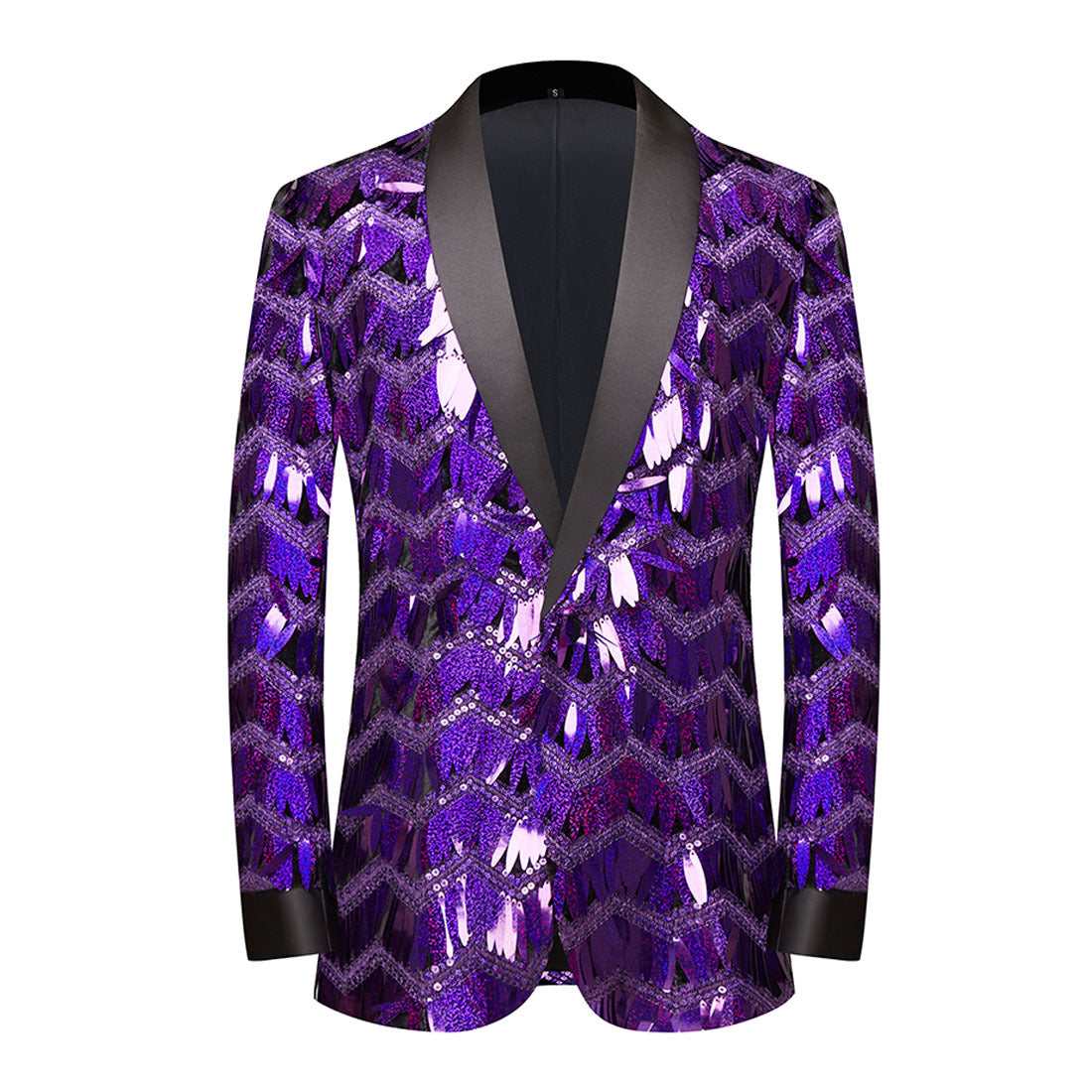 Men's Jazz Dance Costumes Gold Silver Blue Sequined Singer Host Dancers Performance Blazer Party Ceremonies Bling Coats - Moderndancedress.com
