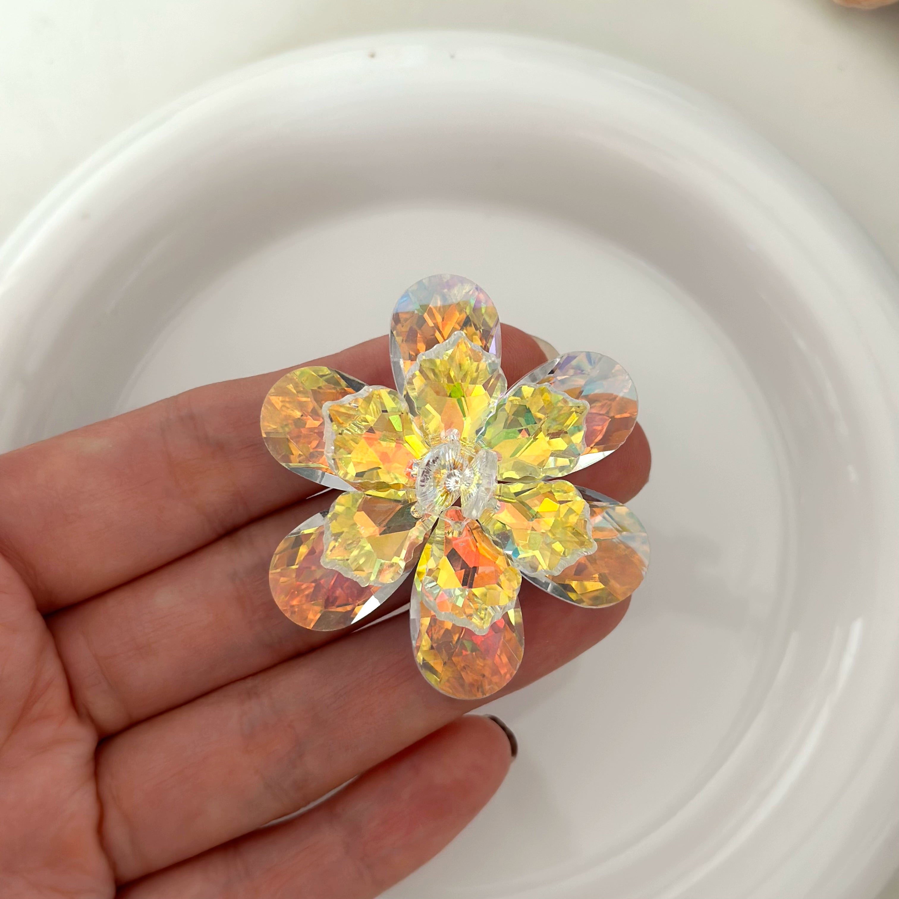 DIY dance clothes headdress bling gemstones flowers bling rhinestone for bag shoes  wedding party clothes jewelry accessories size 5cm - Moderndancedress.com