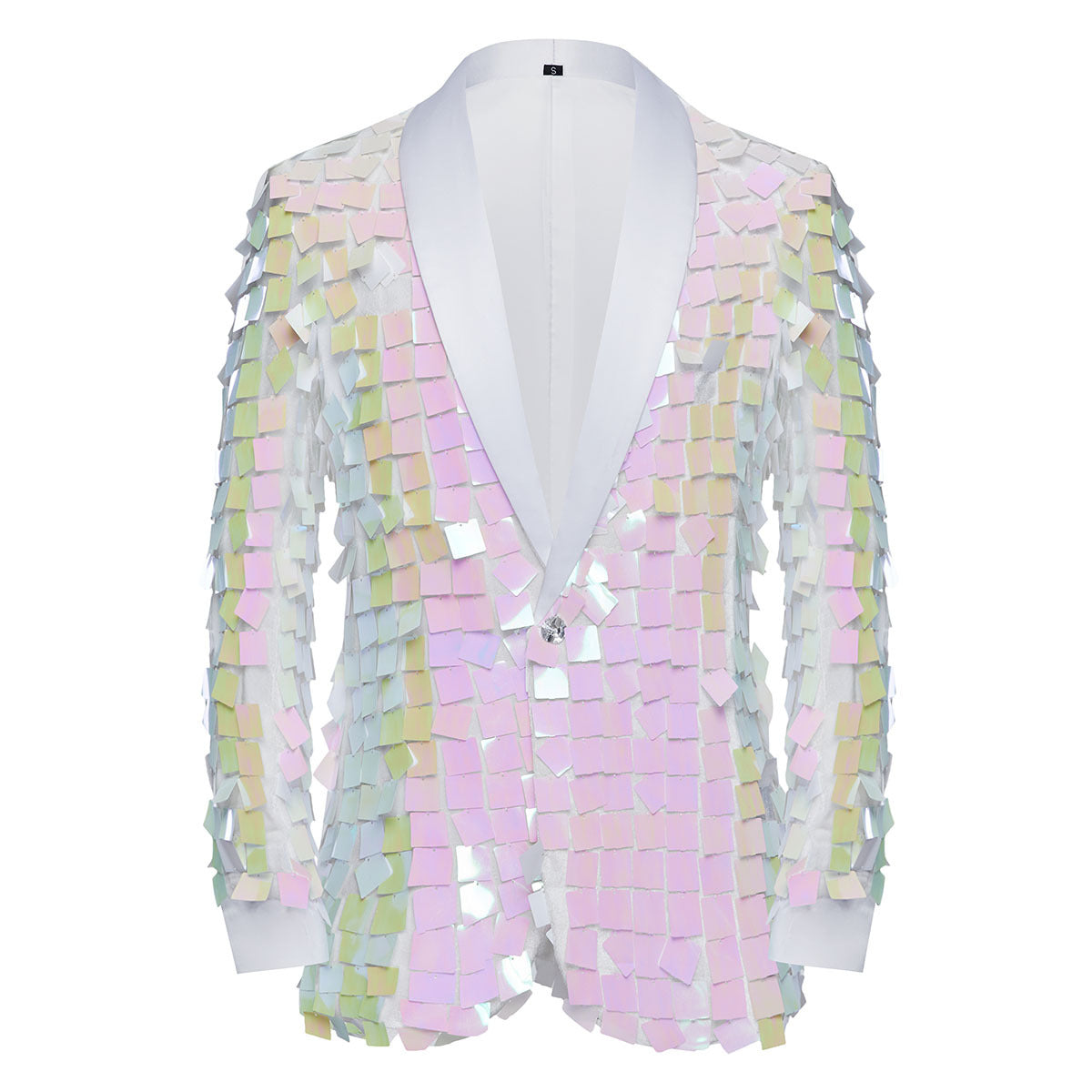 Men's Jazz Dance Costumes Gold Silver Blue Sequined Singer Host Dancers Performance Blazer Party Ceremonies Bling Coats - Moderndancedress.com