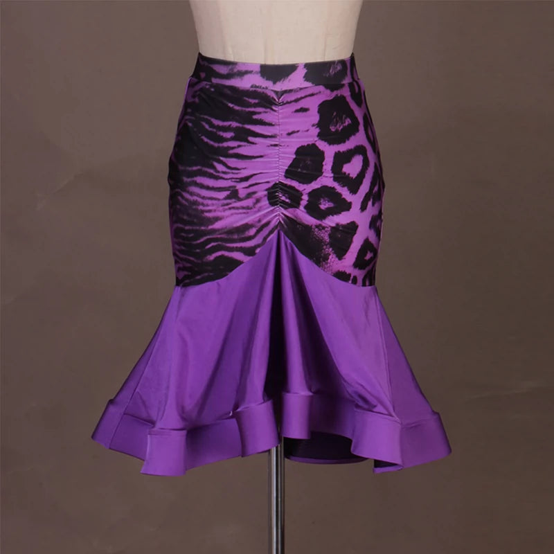 Latin Dance Dresses Modern Dance Skirt  Waltz Ballroom Waltz Group Dance Skirt - Moderndancedress.com