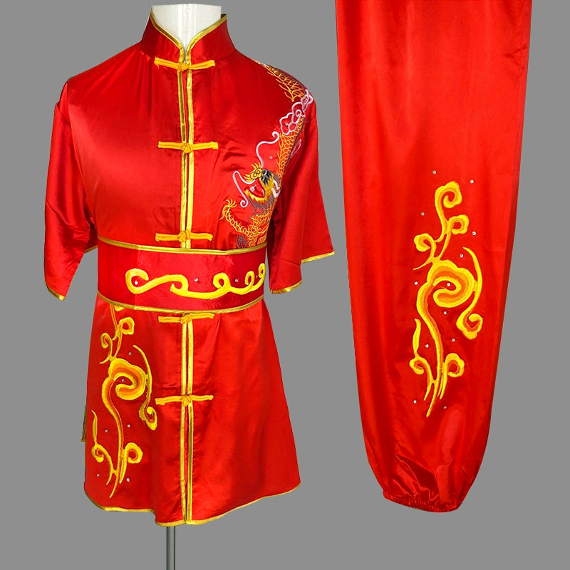 Martial Arts Clothes Kungfu clothes Wushu embroidery dragon men women long sleeve short sleeve long fist Nanquan exercise children Tai Chi competition performance Costume