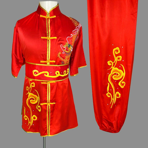 Martial Arts Clothes Kungfu clothes Wushu embroidery dragon men women long sleeve short sleeve long fist Nanquan exercise children Tai Chi competition performance Costume