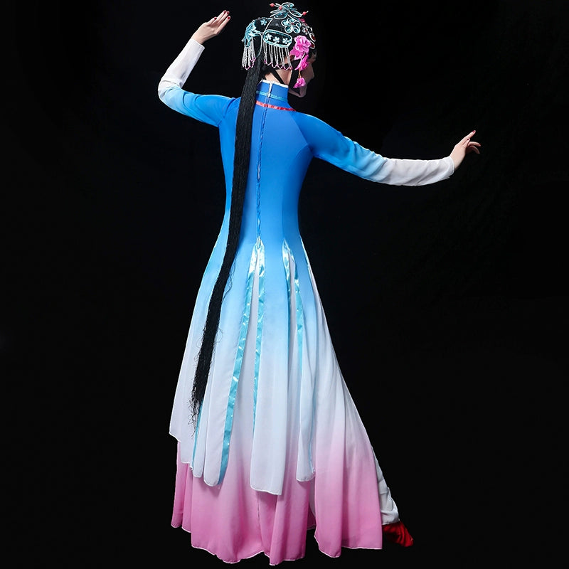 Chinese Folk Dance Costume Opera costume Female Huadan Peking Opera Yueju costume Miss Chinese Classical Dance Costume Suit - 
