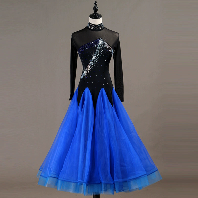 Stage focus! High-end diamond-inlaid high-collar modern dance competition dress, ballroom dance dress, National Standard Dance Costume Moderndancedress.com Stage focus! High-end diamond-inlaid high-collar modern dance competition dress, ballroom dance dress, National Standard Dance Costume Moderndancedress.com