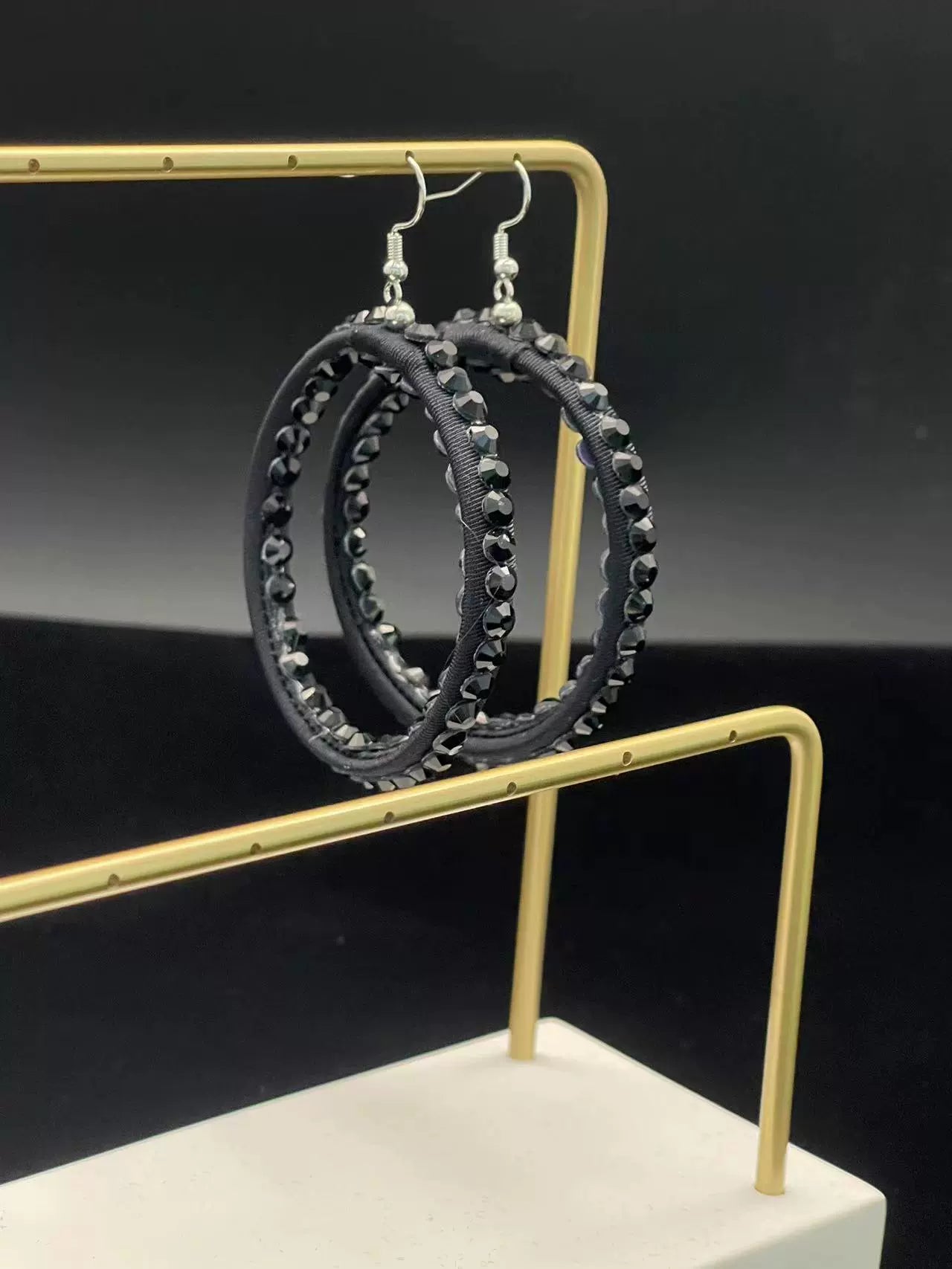 Rhinstones Latin Dance Earrings for Women Girls Special for Professional Colleges Blackpool Latin Ballroom Tango Dance Earrings - Moderndancedress.com