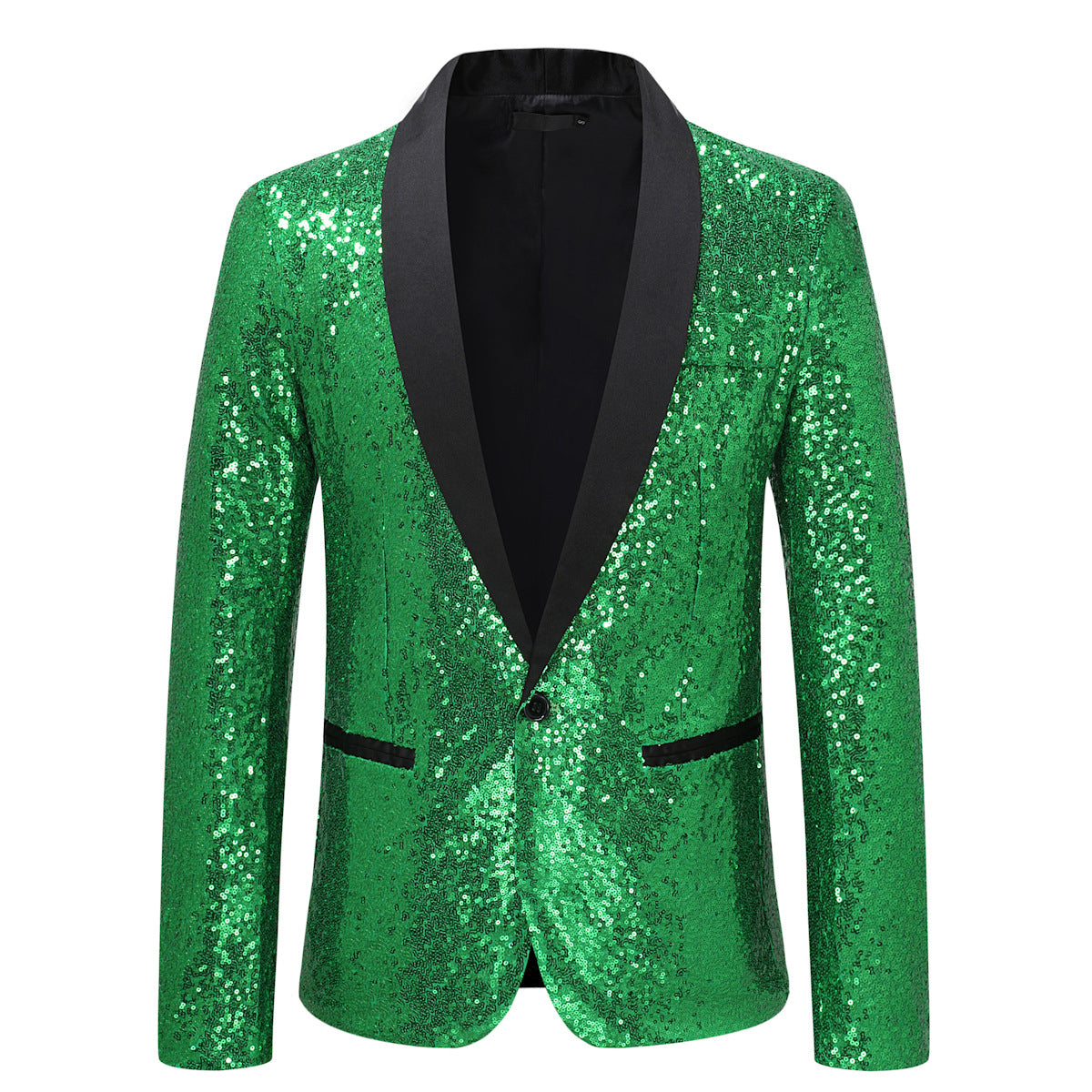Pink Gold  Silver Blue Sequins Jazz Dance Blazers for Men Youth Host Singers Choir Band Music Production Consert Party Performance Coats for Male - Moderndancedress.com