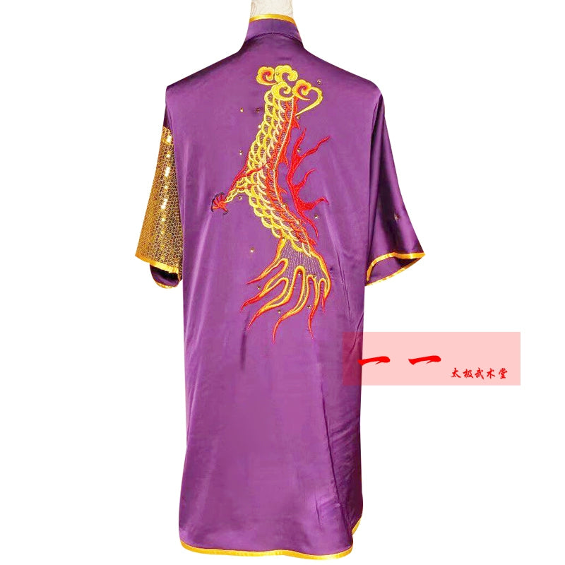 Martial Arts Clothes  Kungfu clothes Short-sleeved Wushu  Performance  Long Quan Competition Costume Men Women Children Qigong Practice Costume - Moderndancedress.com