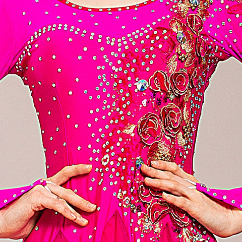 blue yellow Ballroom dance competition dresses for women girls waltz tango modern dance skirt social national dance bling performance gown - Moderndancedress.com