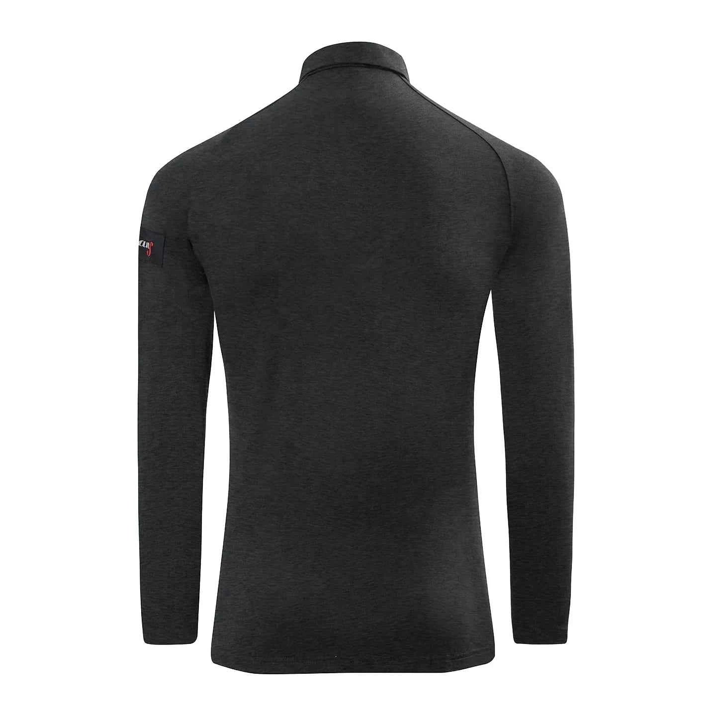 Men's Navy Latin Ballroom Dance Shirts Waltz Tango Performance Tops Long Sleeves