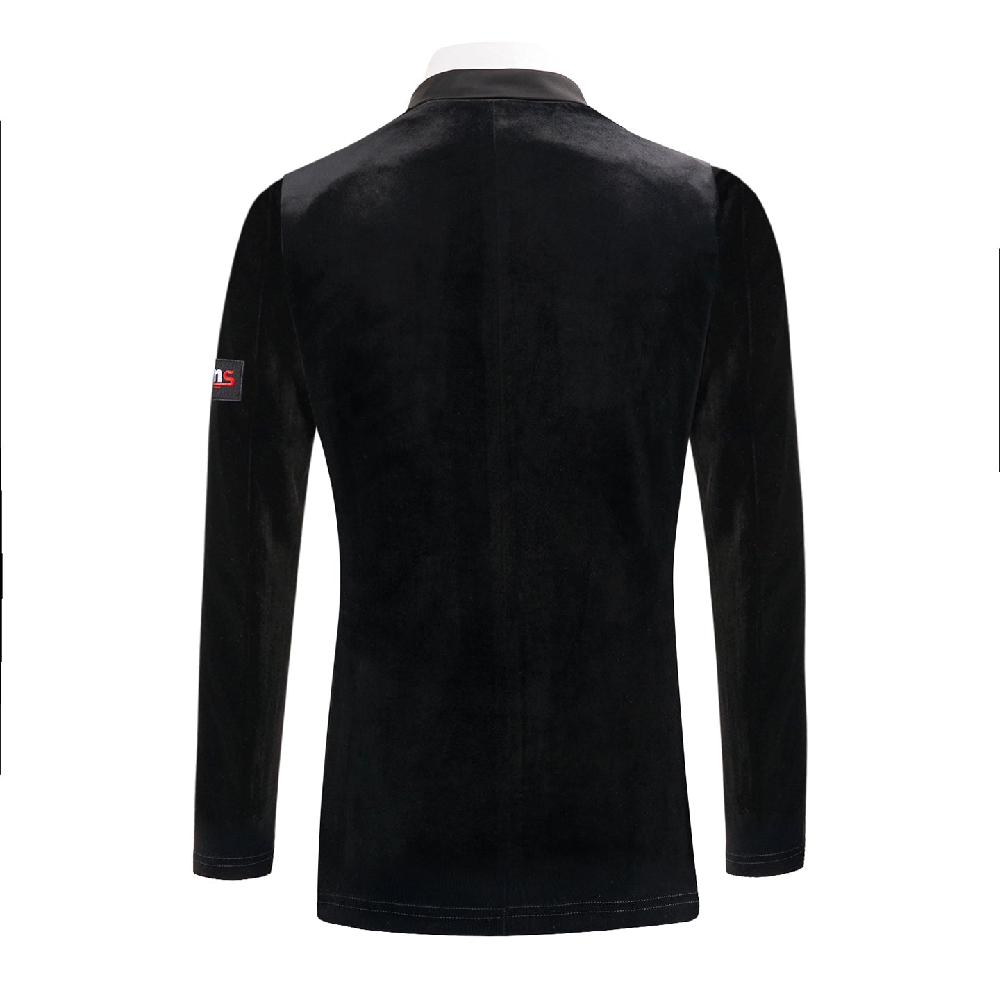 Custom Size Men's Ballroom Latin Dance Blazers Youth Waltz Tango Dance Lapel Collar Coats Elastic Velvet Jacket One Layer