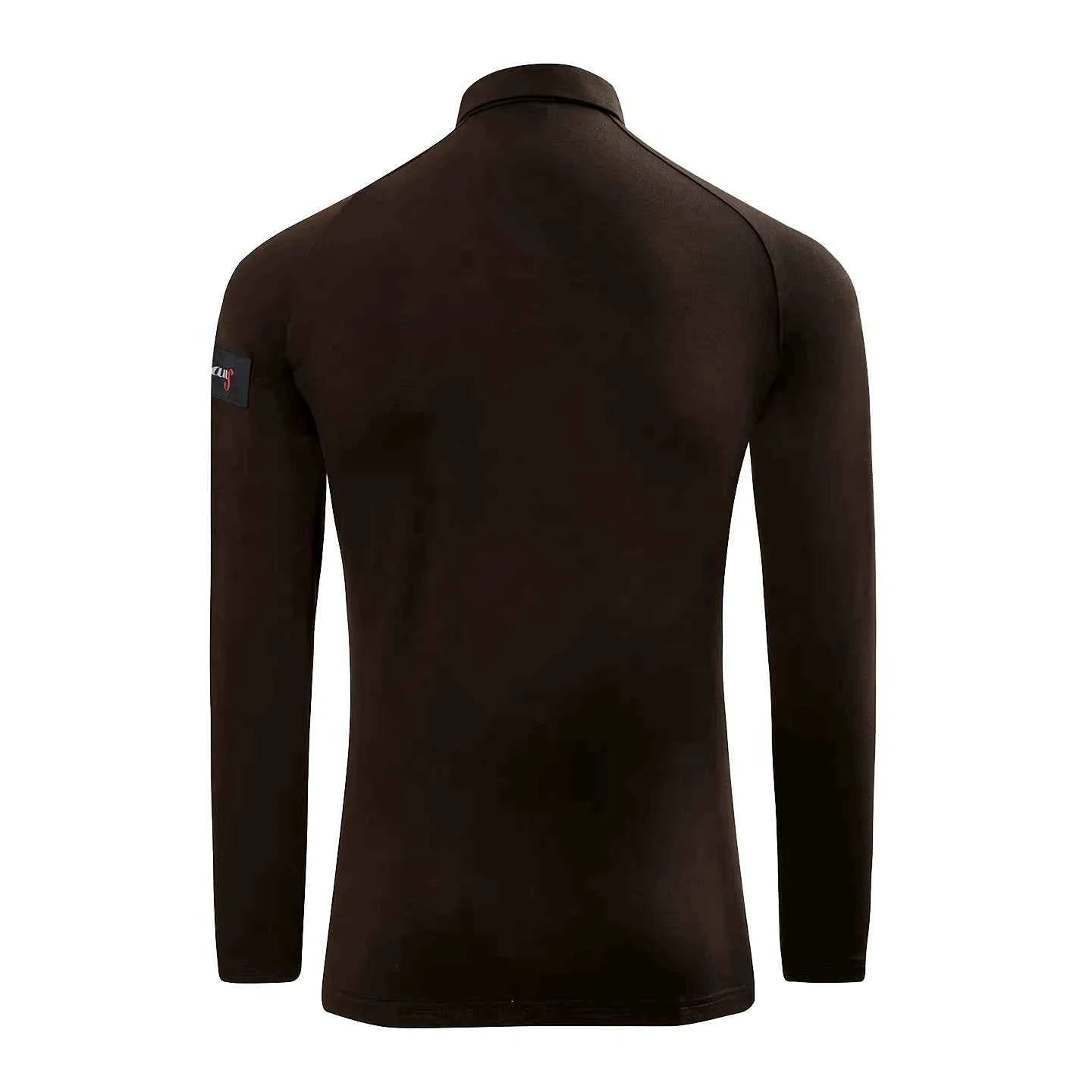 Men's Navy Latin Ballroom Dance Shirts Waltz Tango Performance Tops Long Sleeves