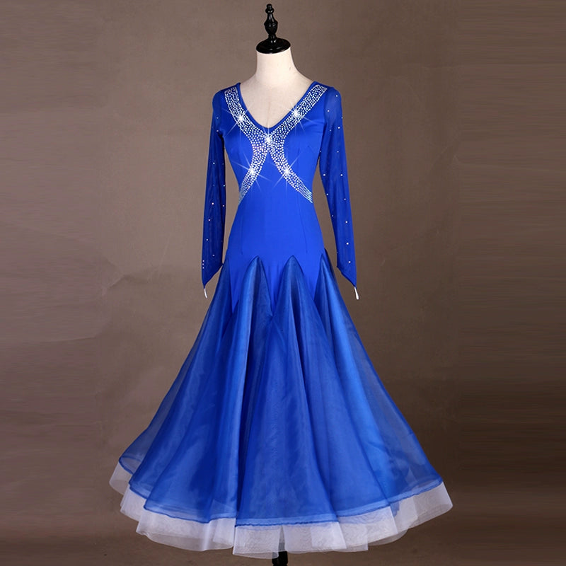 Ballroom Dance Dresses Performing Dresses for the Waltz Ballroom Dance Contest - Moderndancedress.com