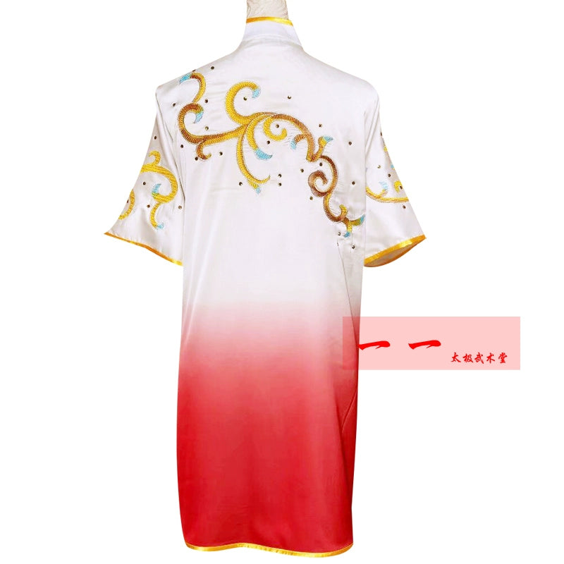 Martial Arts Clothes Kungfu clothes Short-sleeved martial arts Wushu performance clothes Changquan competition c Group children performance clothes