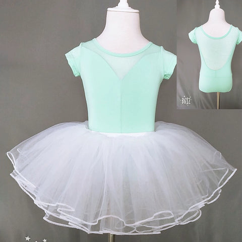 Girls Ballet Dance Dresses children's dance clothes girls' short sleeve training clothes ballet dancing clothes girls' gymnastics clothes