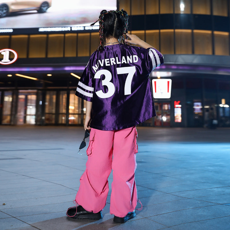 Children's Jazz Hip Hop Jazz Dance Costume Children Hip-Hop Trendy Girls Jazz Costume - Moderndancedress.com