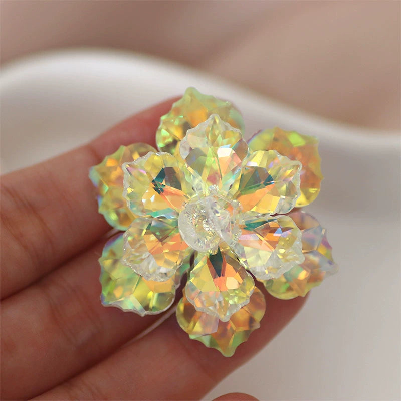 DIY dance clothes headdress bling gemstones flowers bling rhinestone for bag shoes  wedding party clothes jewelry accessories size 5cm - Moderndancedress.com