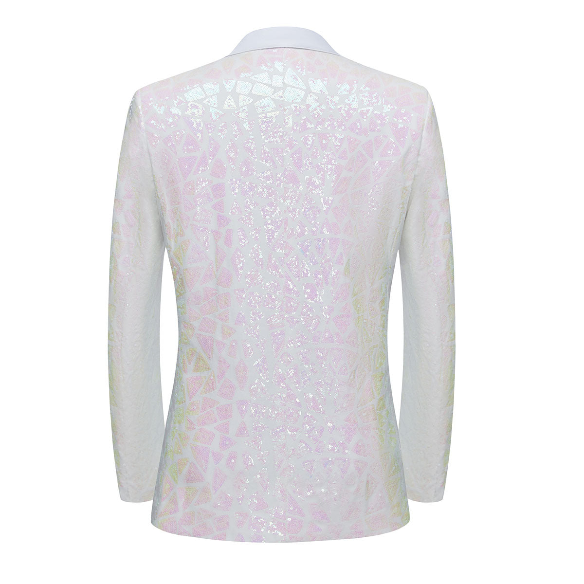 Men's Triangular Sequins Jazz Dance Blazers White Green Red Blue Gold Shiny Singers Host  Chor Party Dress Up Coats Band Performance Jackets for Man - Moderndancedress.com