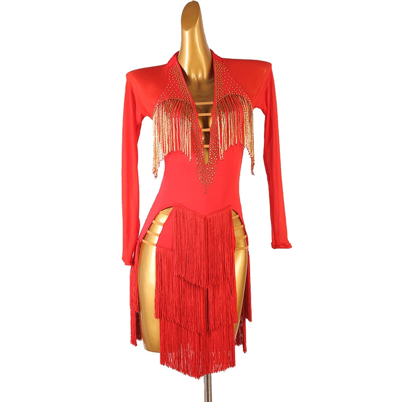 Black Red Gold Fringe Competition Latin Dance Dress for Women Girls Salsa Rumba Chacha Fringed Tube Bead Rumba Jive Chacha Dancing Dress Moderndancedress.com Black Red Gold Fringe Competition Latin Dance Dress for Women Girls Salsa Rumba Chacha Fringed Tube Bead Rumba Jive Chacha Dancing Dress Moderndancedress.com