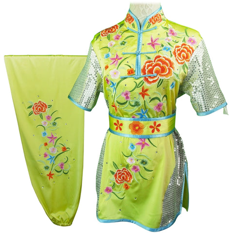Custom size Chinese Martial Arts Clothes Kungfu Clothe Tai Chi Nanquan Changquan Children mulberry silk Wushu Competition Clothes - Moderndancedress.com