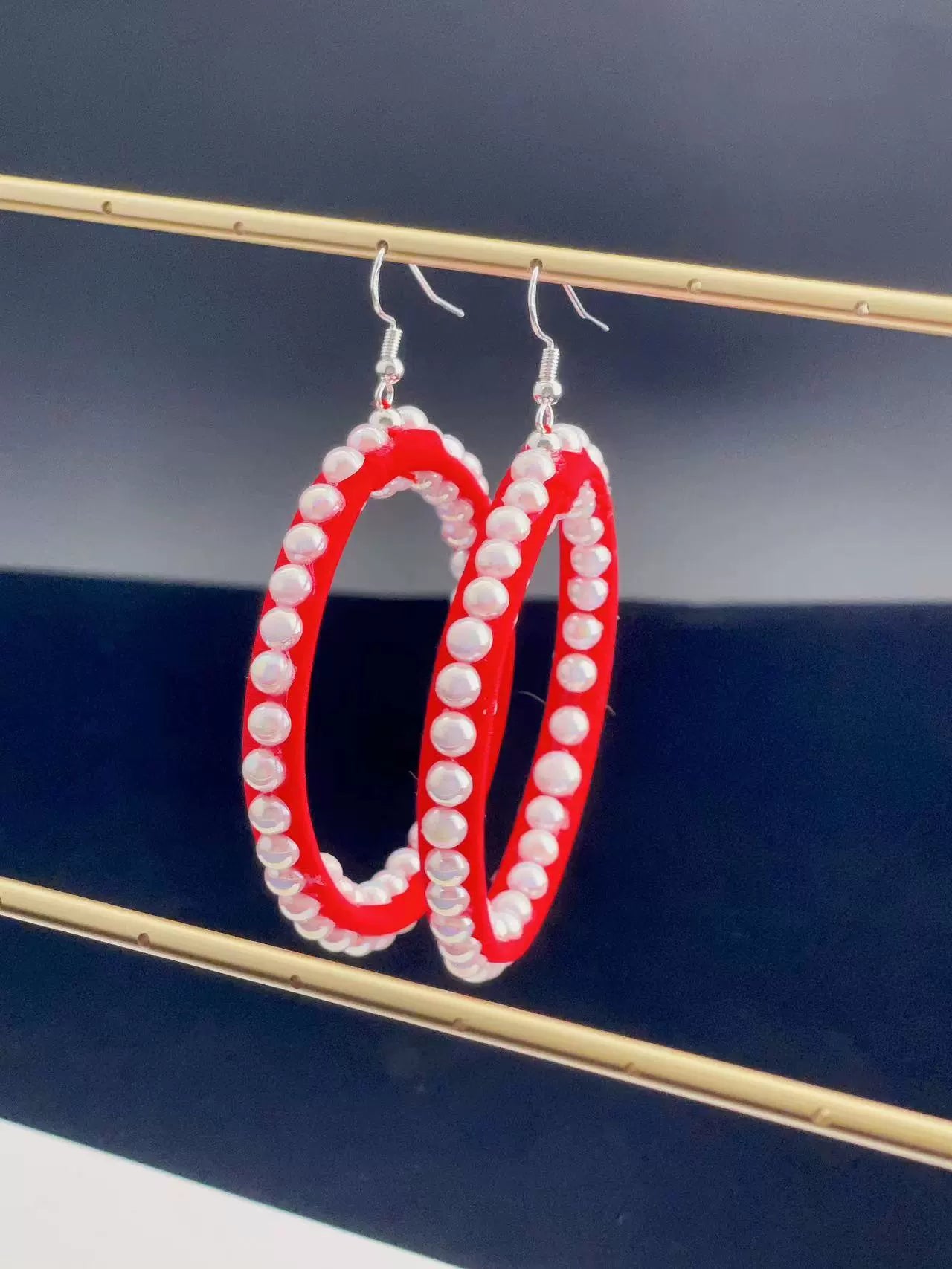 Rhinstones Latin Dance Earrings for Women Girls Special for Professional Colleges Blackpool Latin Ballroom Tango Dance Earrings - Moderndancedress.com