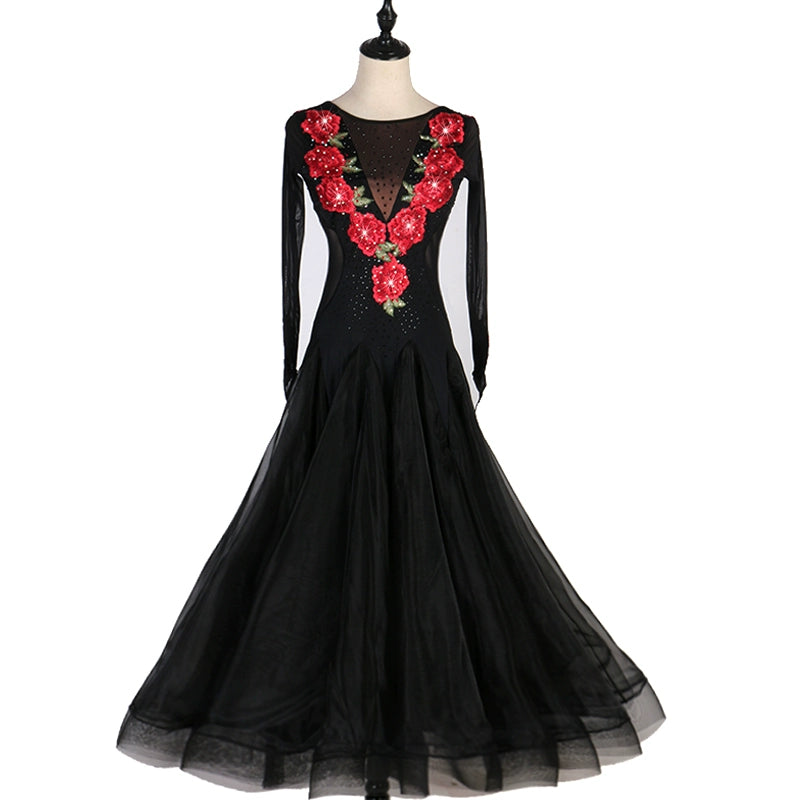 Ballroom Dance Dresses Modern Dance Skirt Performance Competition National Ballroom Ballroom Dancing Big Swing Dress Waltz Ballroom Waltz - Moderndancedress.com