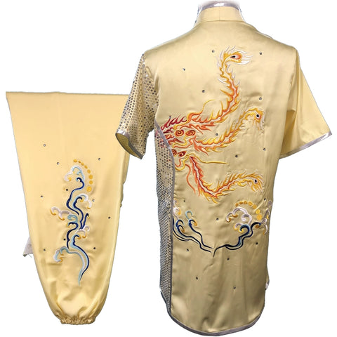 Custom size Chinese Martial Arts Clothes Kungfu Tai Chi clothing Children's Wushu Competition Performing Colorful Clothes Embroidery Female - Moderndancedress.com