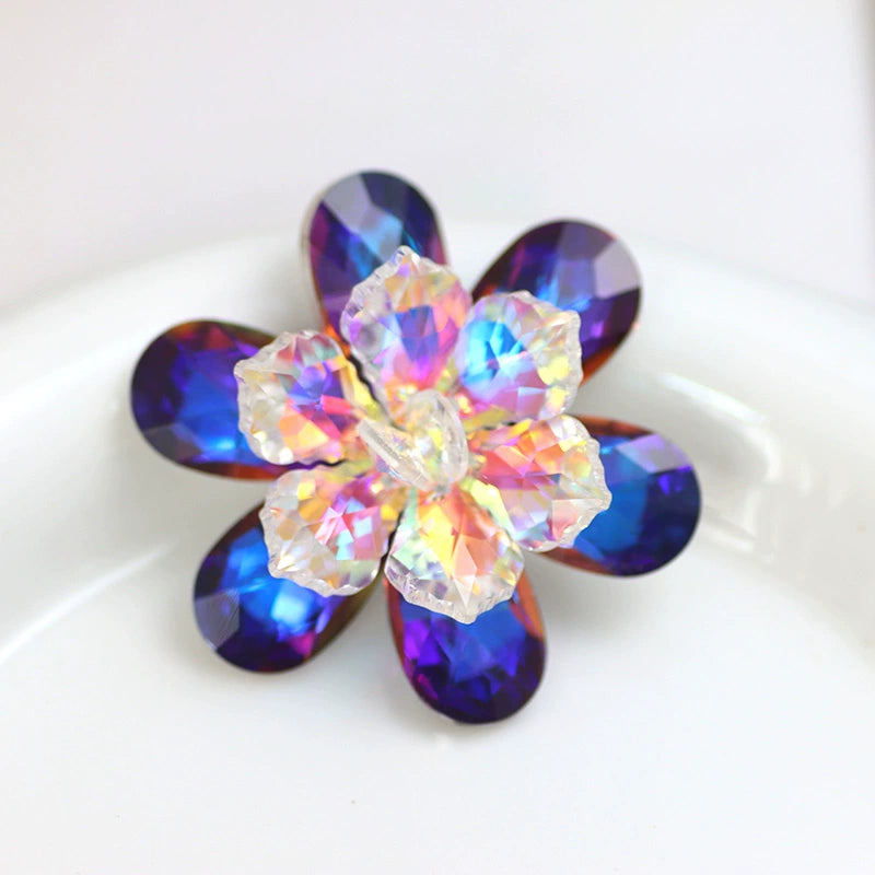 DIY dance clothes headdress bling gemstones flowers bling rhinestone for bag shoes  wedding party clothes jewelry accessories size 5cm - Moderndancedress.com