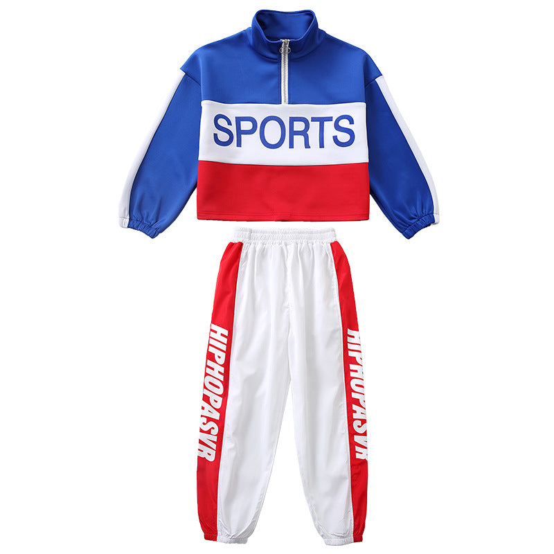 Children Girls hip-hop street jazz dance costumes school games cheerleading boys jazz dance school uniform - Moderndancedress.com