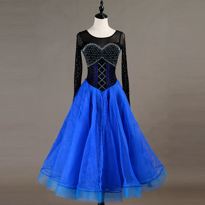 Ballroom Dance Dresses Multicolor Selection of Advanced Diamond Mosaic Dresses - Moderndancedress.com