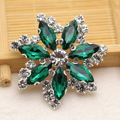 DIY stained glass rhinestone corsage for dance headdress party dress performance shoes hats bags decorations jewelry accessories 4.5cm - Moderndancedress.com