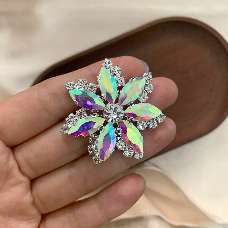 DIY stained glass rhinestone corsage for dance headdress party dress performance shoes hats bags decorations jewelry accessories 4.5cm - Moderndancedress.com